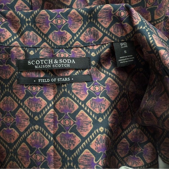 Scotch & Soda Silk Print Pajama Suit Co-ord Set - Picture 3 of 10